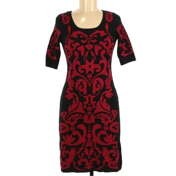 Goth Brocade Damask Dress - Picture 1 of 5